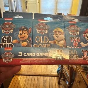 Nickelodeon Paw Patrol Card Games Set - Blue and Red